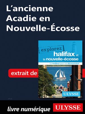 cover image of L'ancienne Acadie en Nouvelle-Écosse